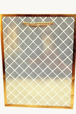 Luxury Geometric Golden Gift Bag